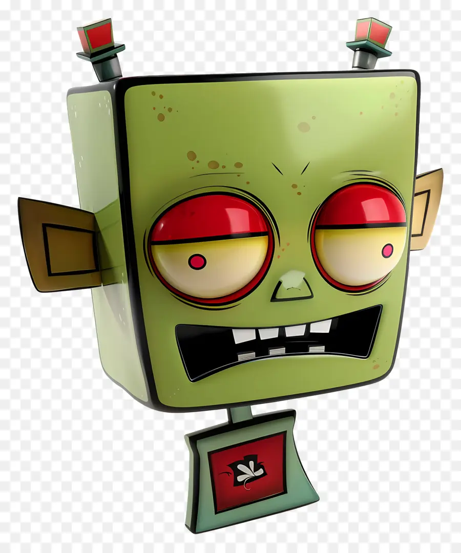 Envahisseur Zim，Robot Vert PNG