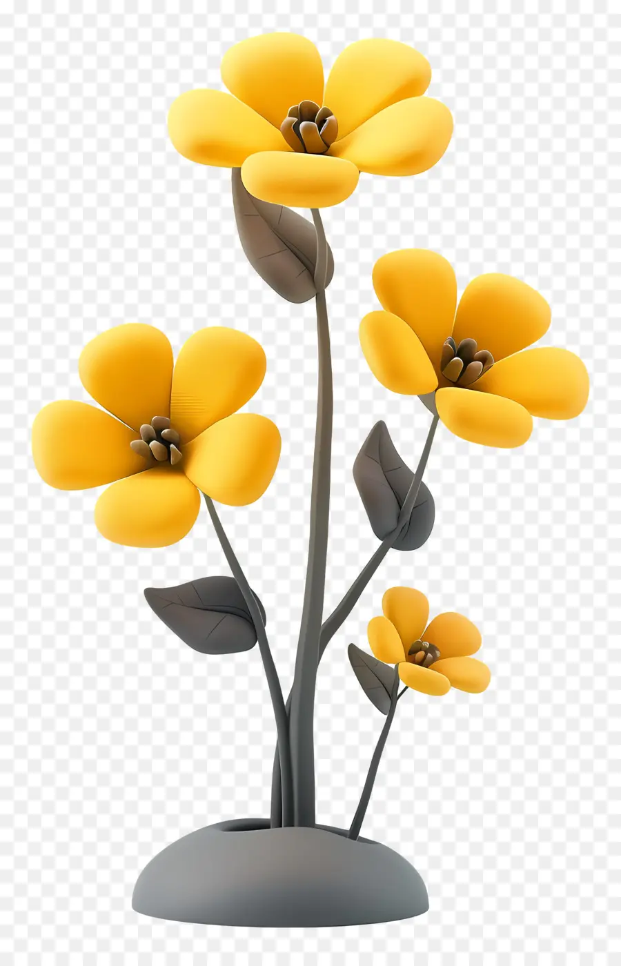 Fleurs Jaunes，Épanouissement PNG