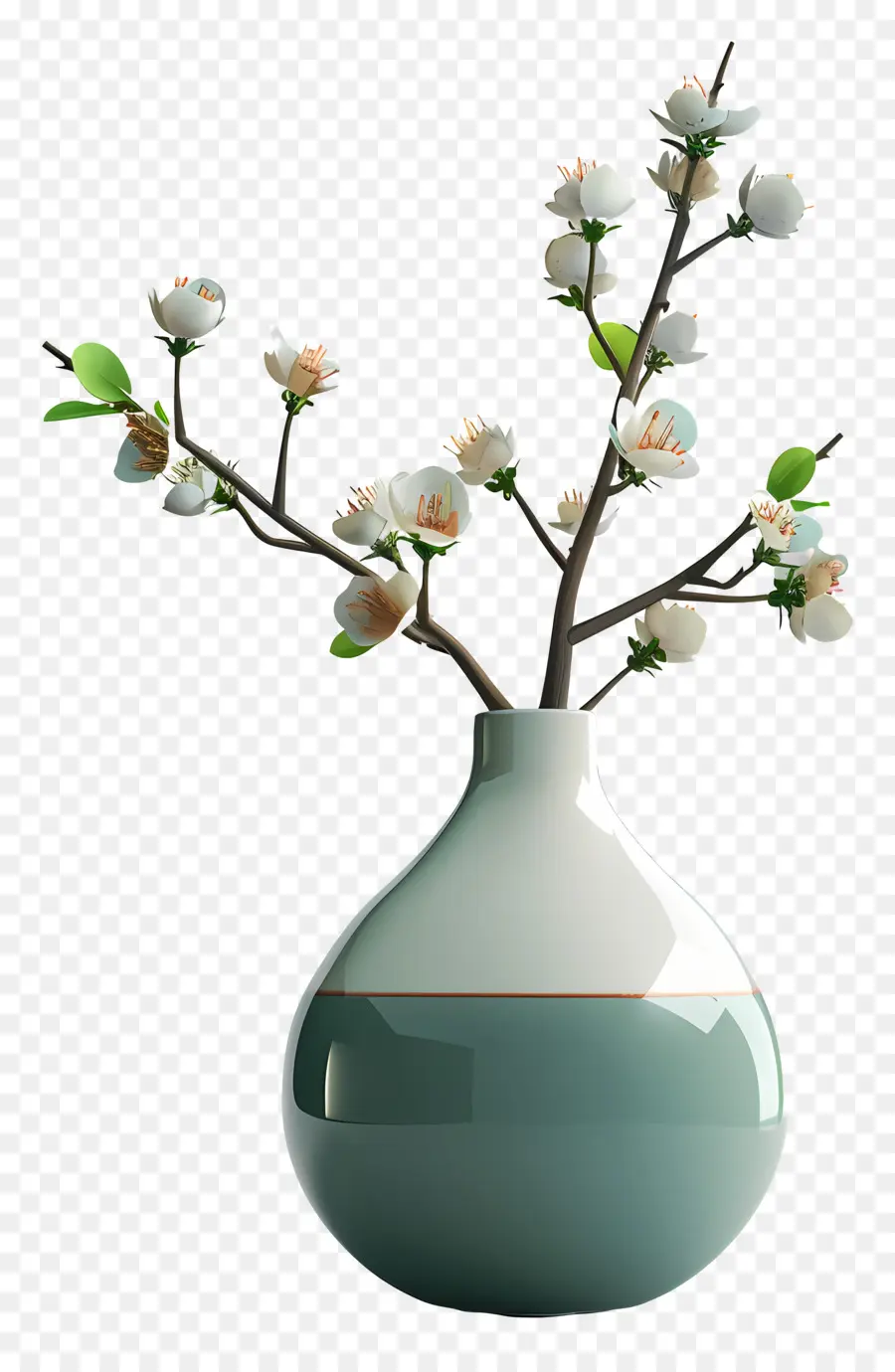 Vase En Céramique，Vase Bleu PNG