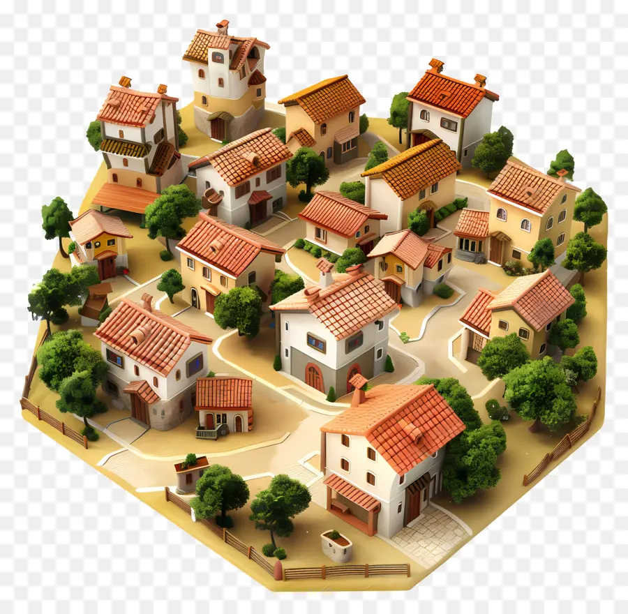 Village Ville，Village Miniature PNG