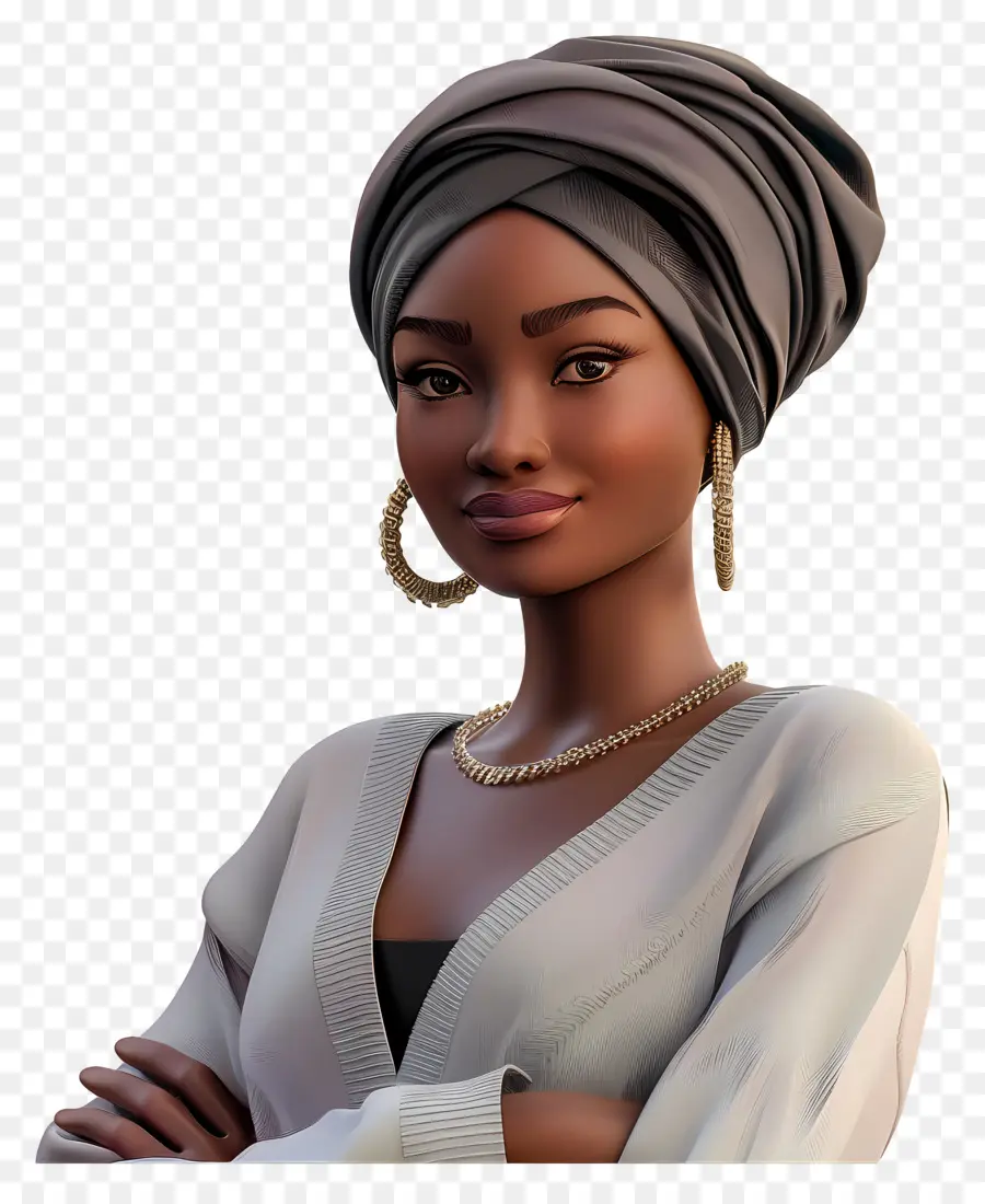 Femme Africaine，Femme Avec Bandeau PNG