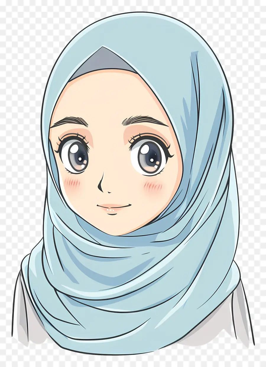 Fille De Dessin Animé Hijab，Fille En Hijab PNG