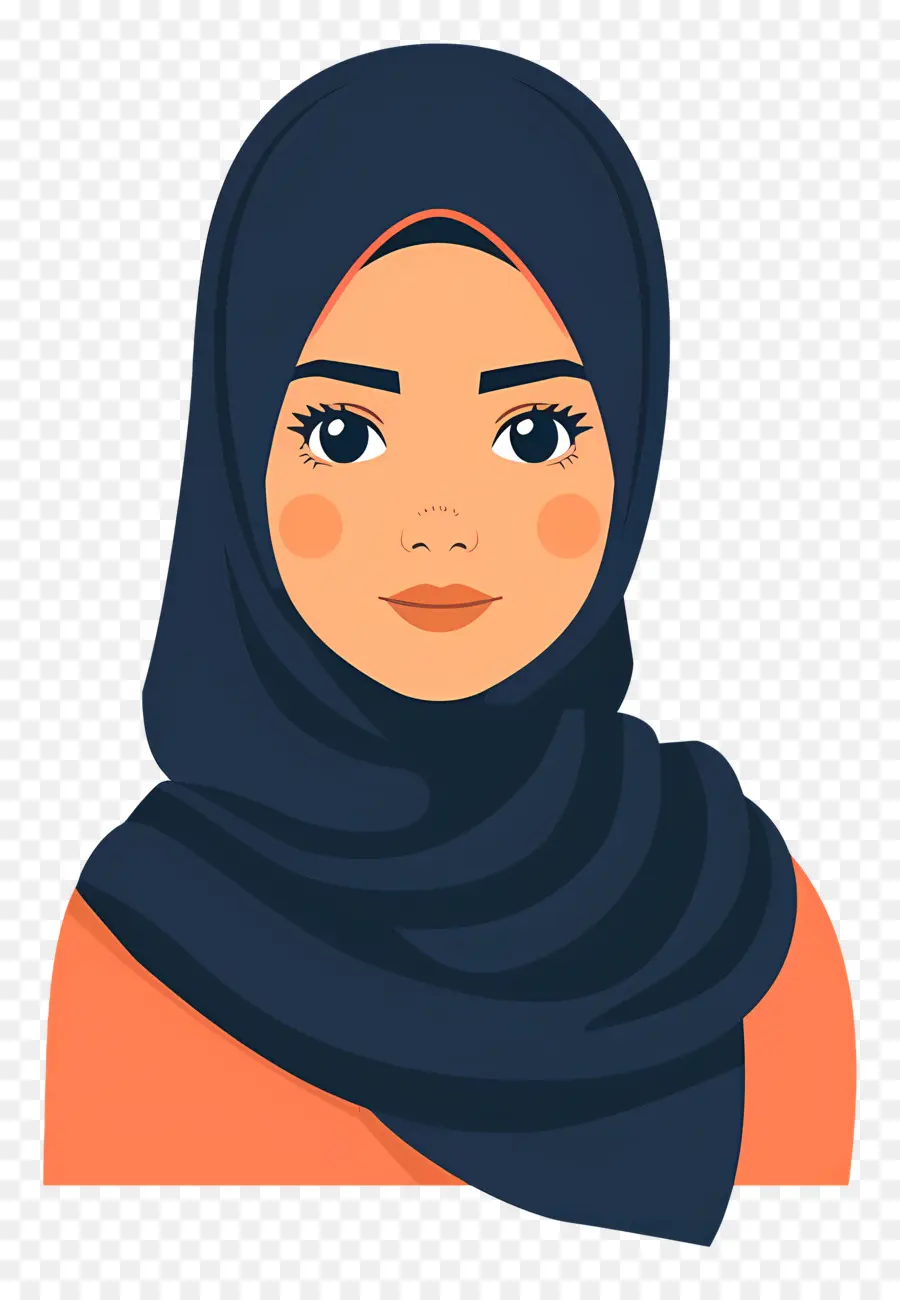 Fille De Dessin Animé Hijab，Femme En Hijab PNG