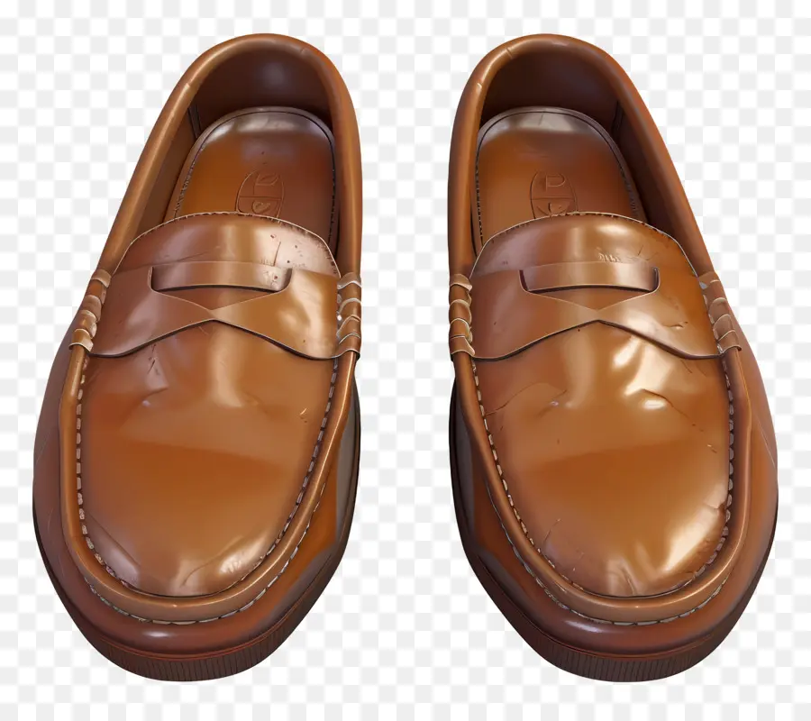 Flâneurs，Mocassins Marron PNG