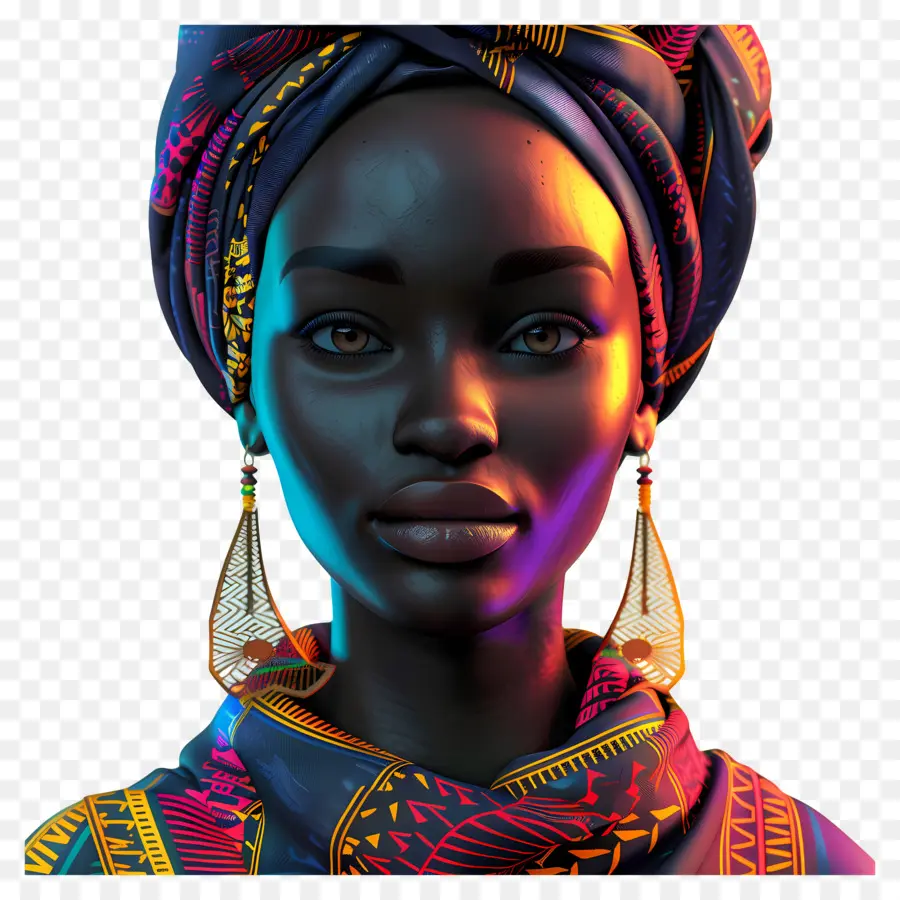 Femme Africaine，Femme Animée PNG