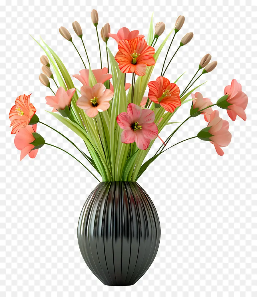 Fleurs Dans Un Vase，Vase à Fleurs PNG