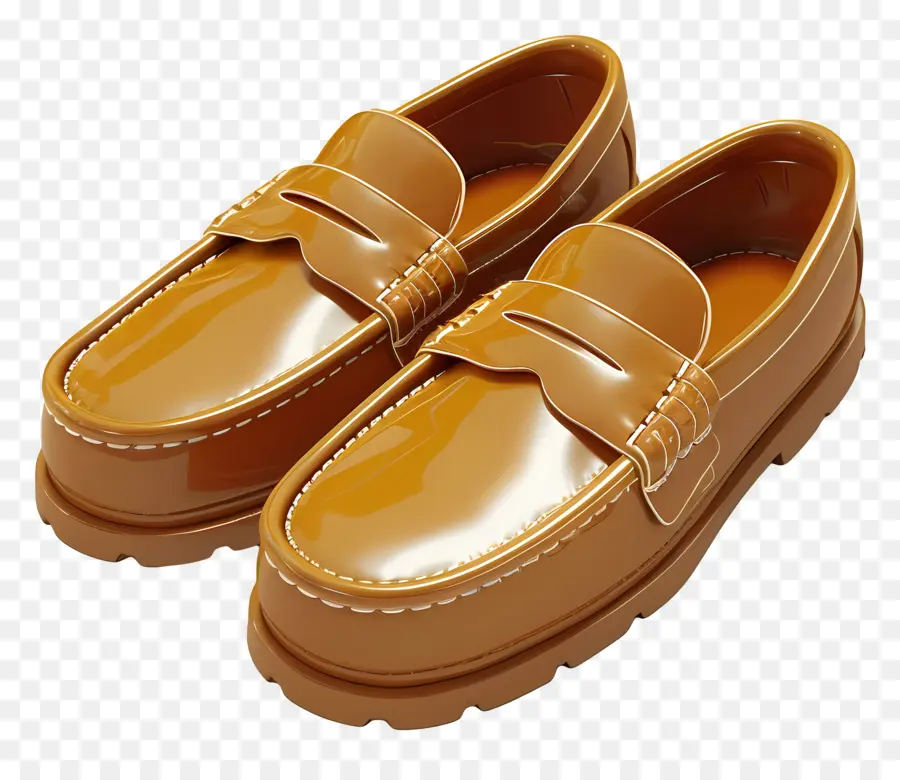 Flâneurs，Mocassins Marron PNG