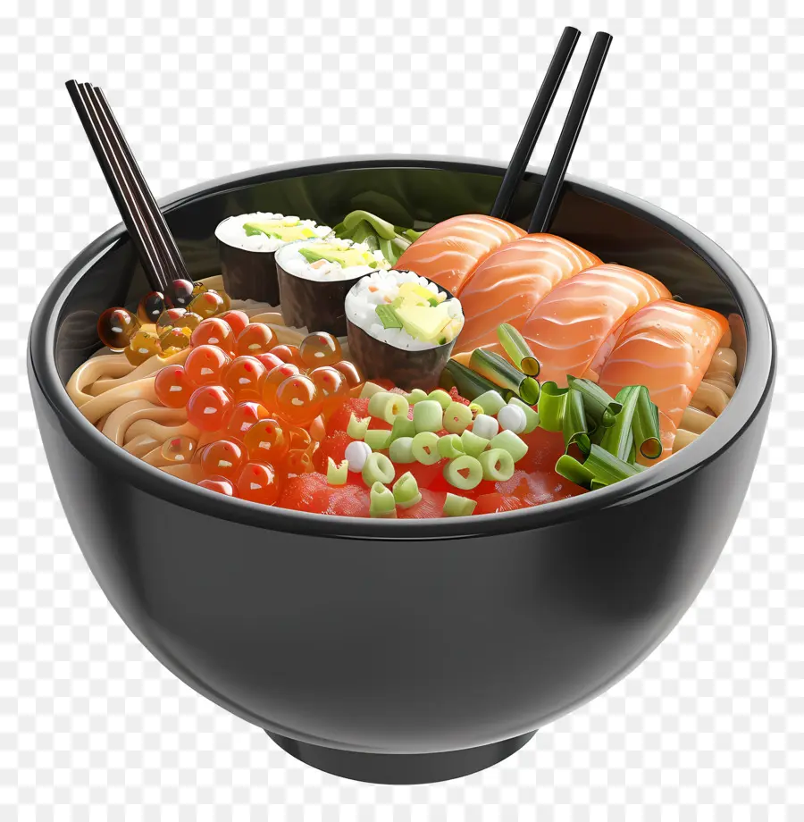 Poké Bol，Bol à Sushis PNG