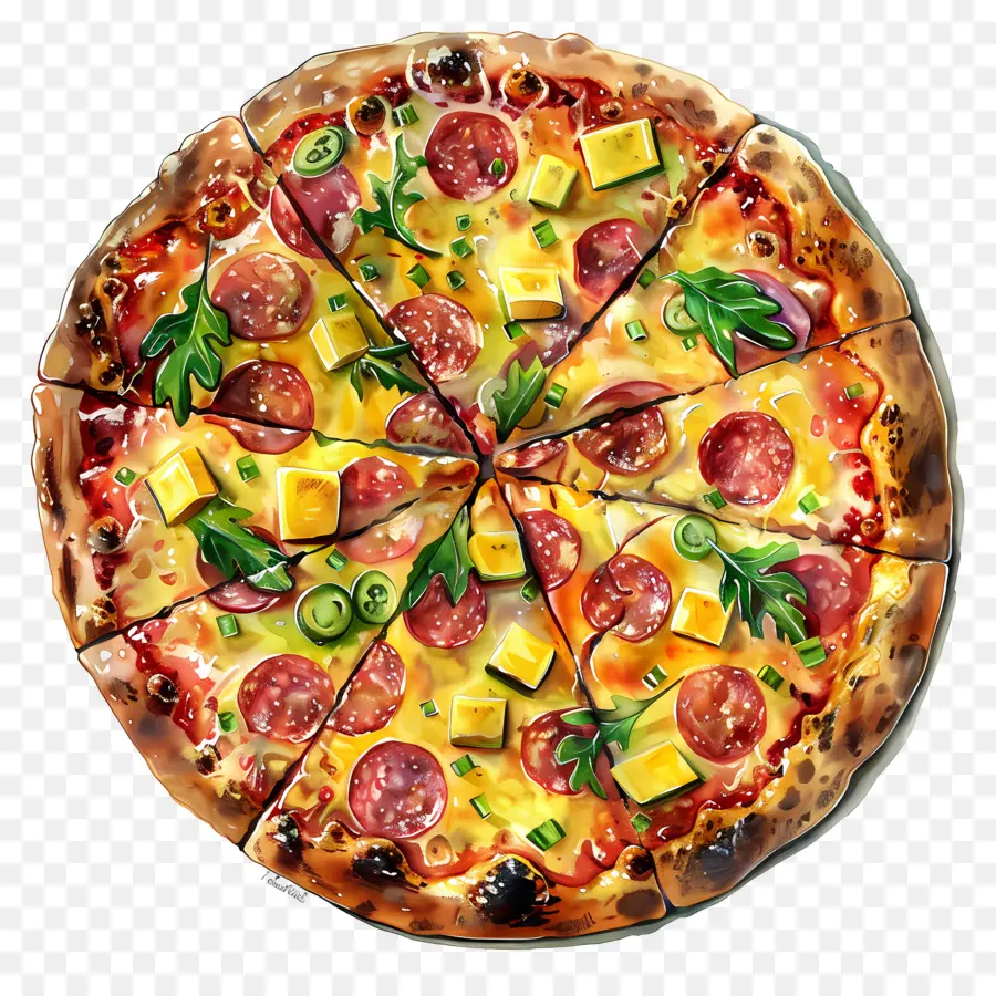 Pizza Hawaïenne，Pizza PNG