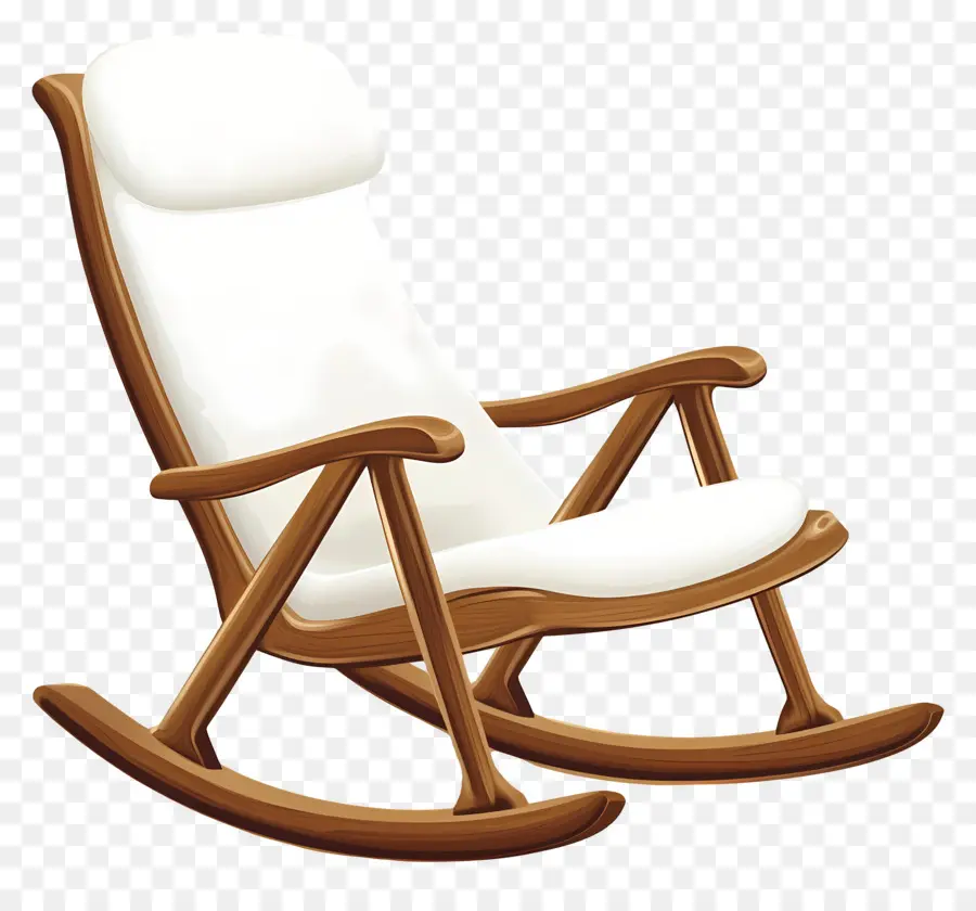 Fauteuil à Bascule，En Bois PNG