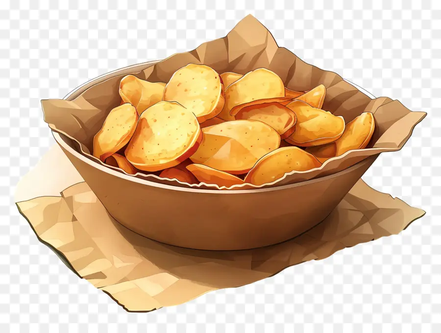 Bol De Chips，Chips PNG