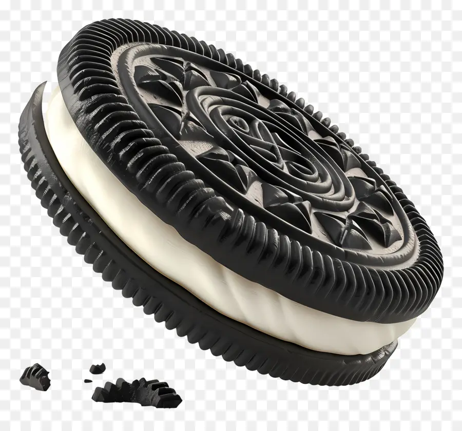 Biscuits Oréo，Biscuit Noir Et Blanc PNG