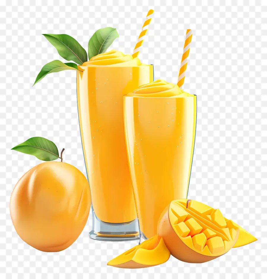 Smoothies à La Mangue，Jus De Mangue PNG