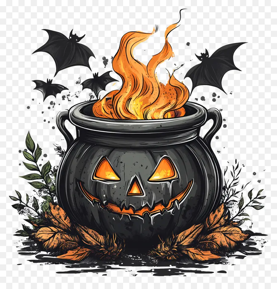 Samhain，Chaudron Noir PNG