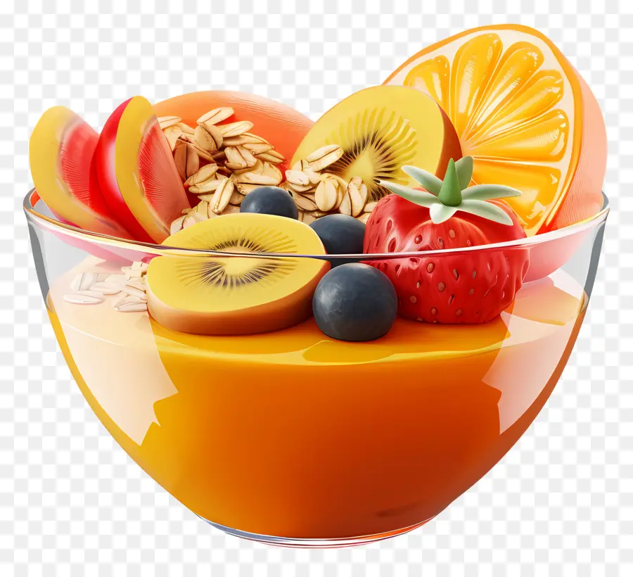 Bol De Petit Déjeuner，Bol De Fruits PNG