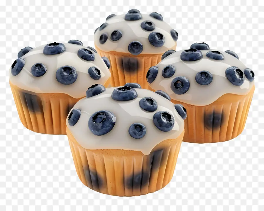 Muffins Aux Bleuets，Cuit PNG