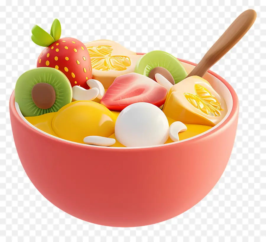 Bol De Petit Déjeuner，Bol De Fruits PNG