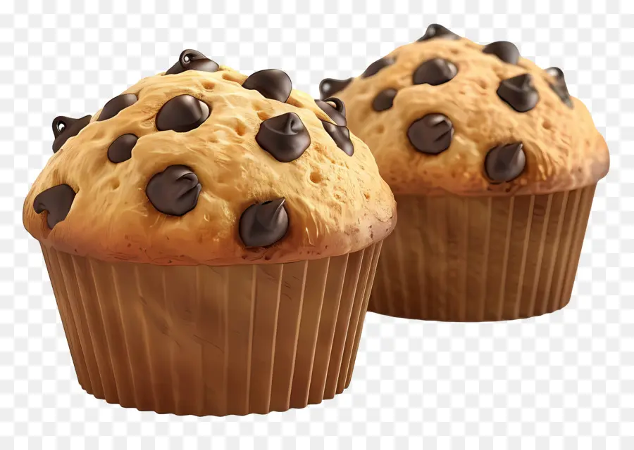 Muffins Aux Pépites De Chocolat，Muffins PNG