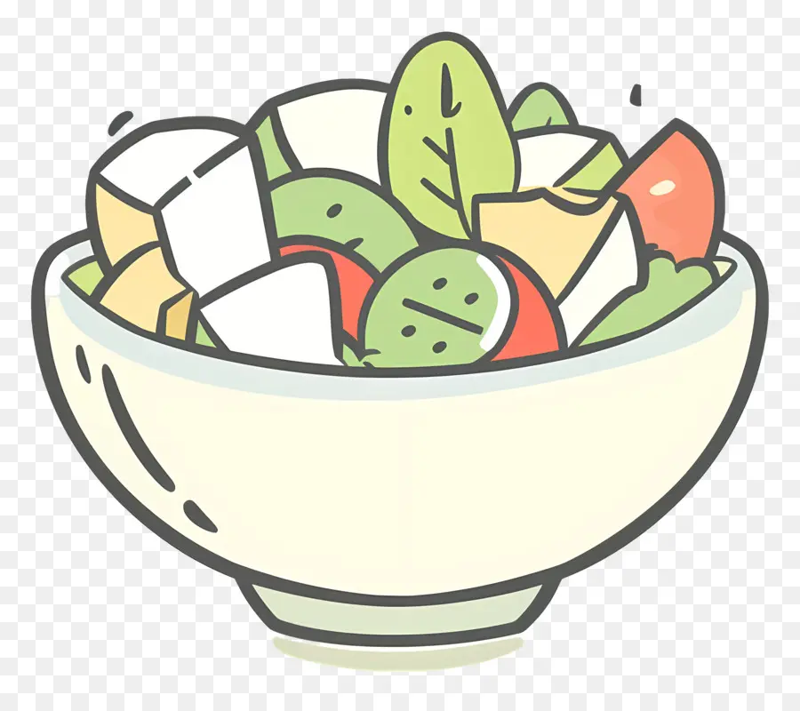 Salade Waldorf，Saladier PNG