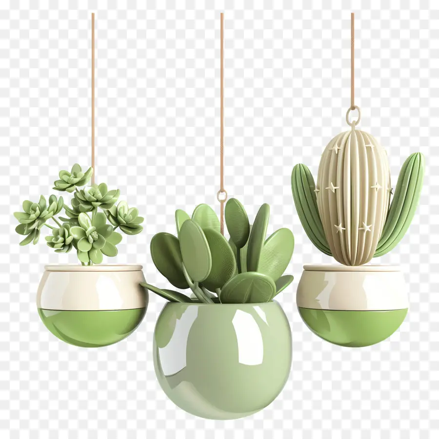 Cactus Suspendus，Plantes Suspendues PNG