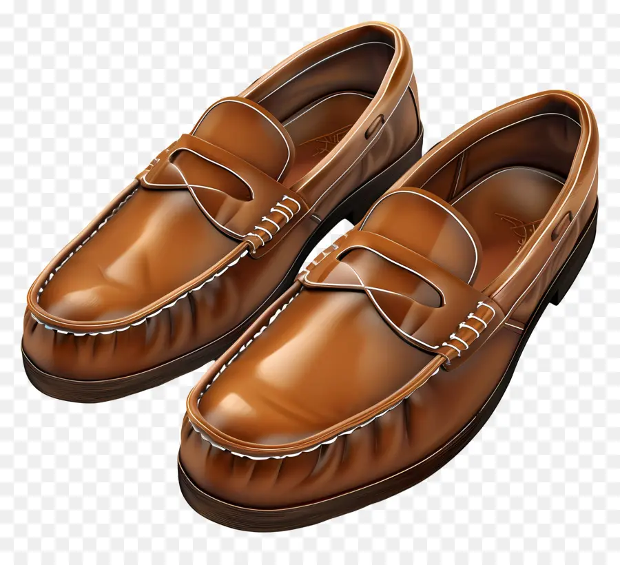 Flâneurs，Mocassins Marron PNG