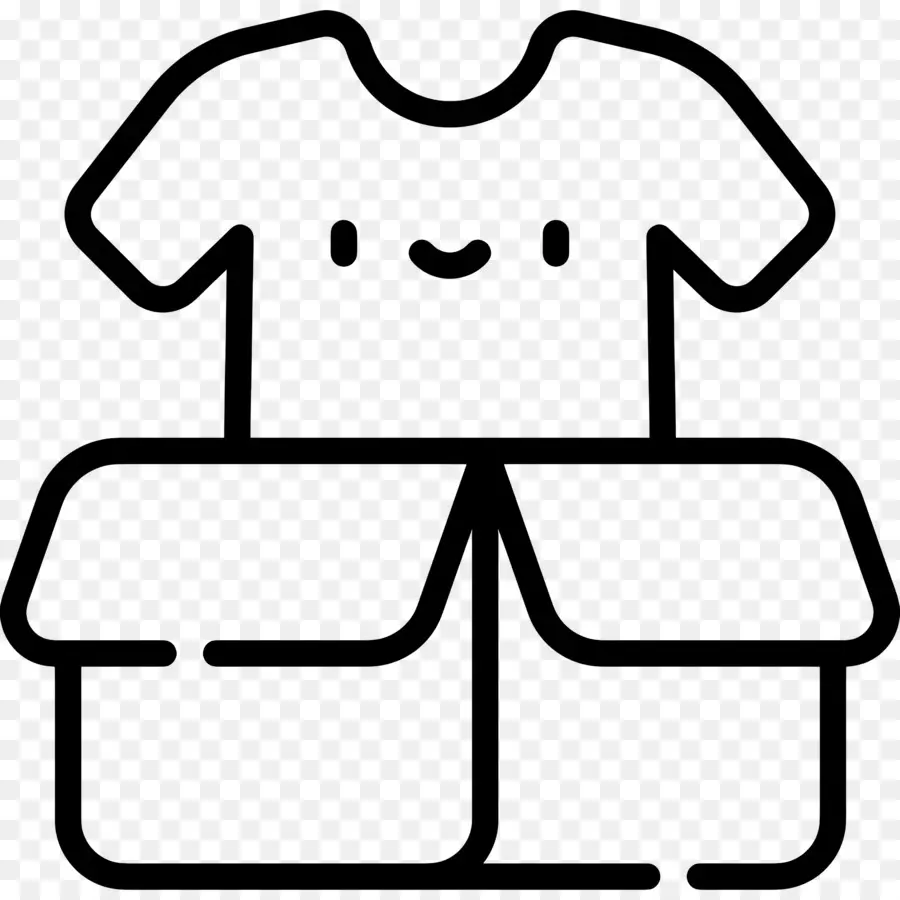 Boîte à Vêtements，T Shirt Dans Une Boîte PNG