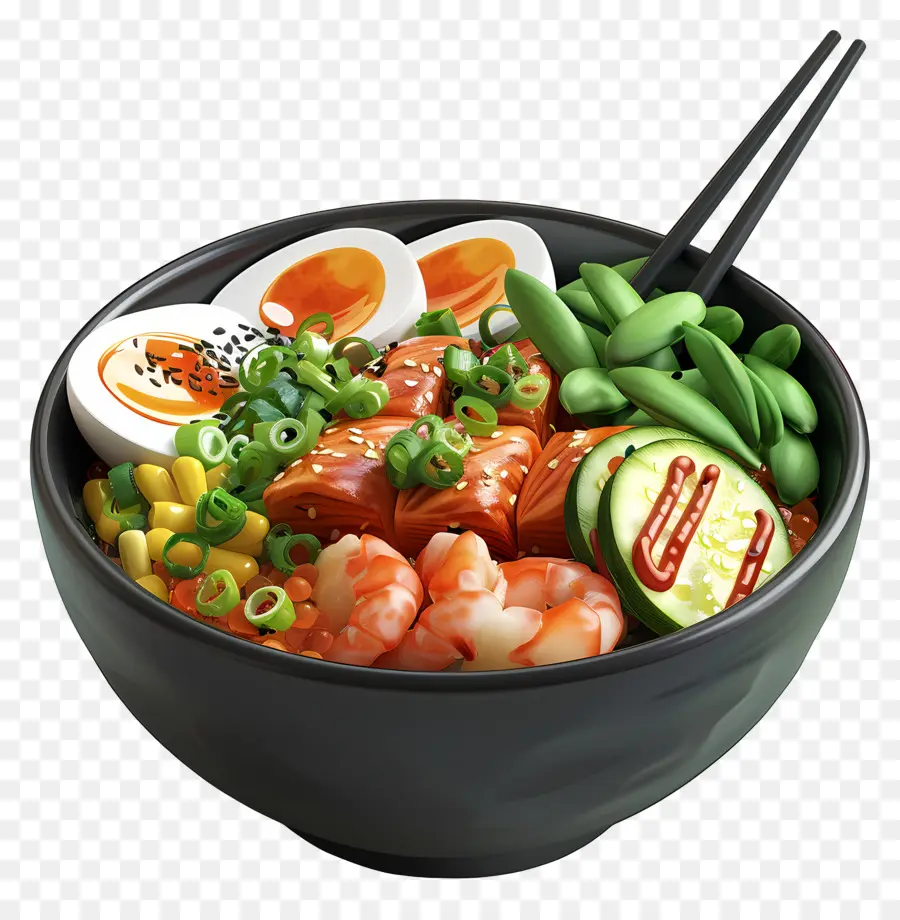 Poké Bol，Bol à Ramen PNG