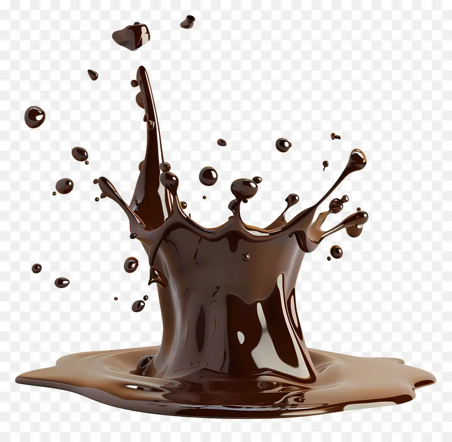 Éclaboussure De Chocolat，Liquide PNG