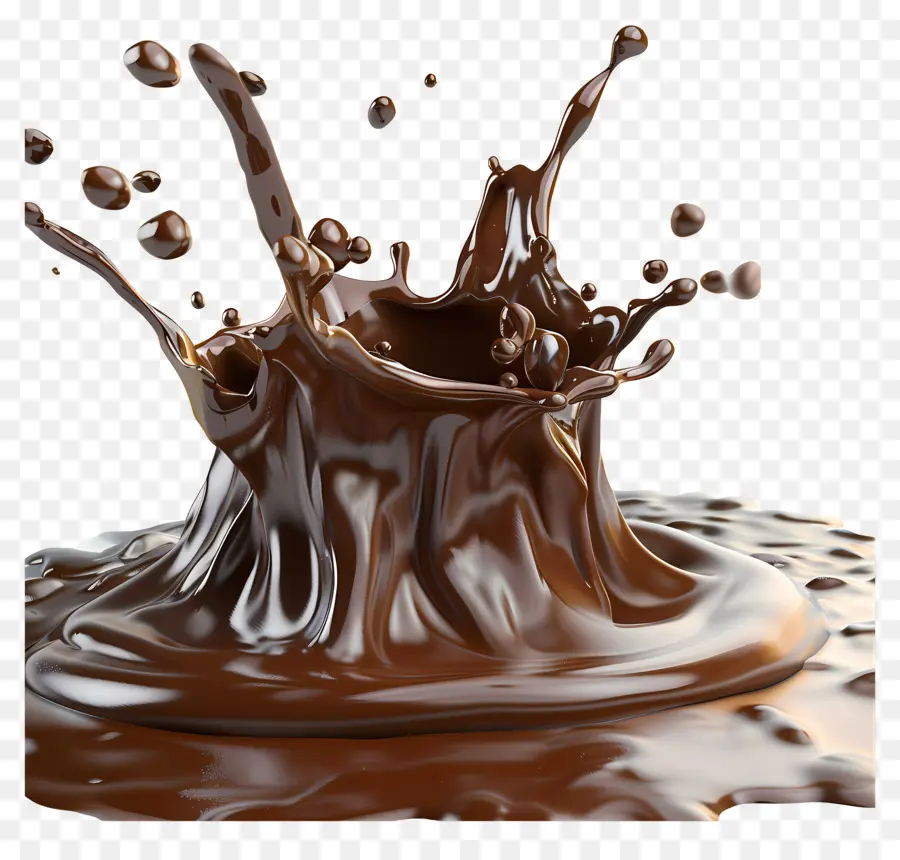 Éclaboussure De Chocolat，Liquide PNG