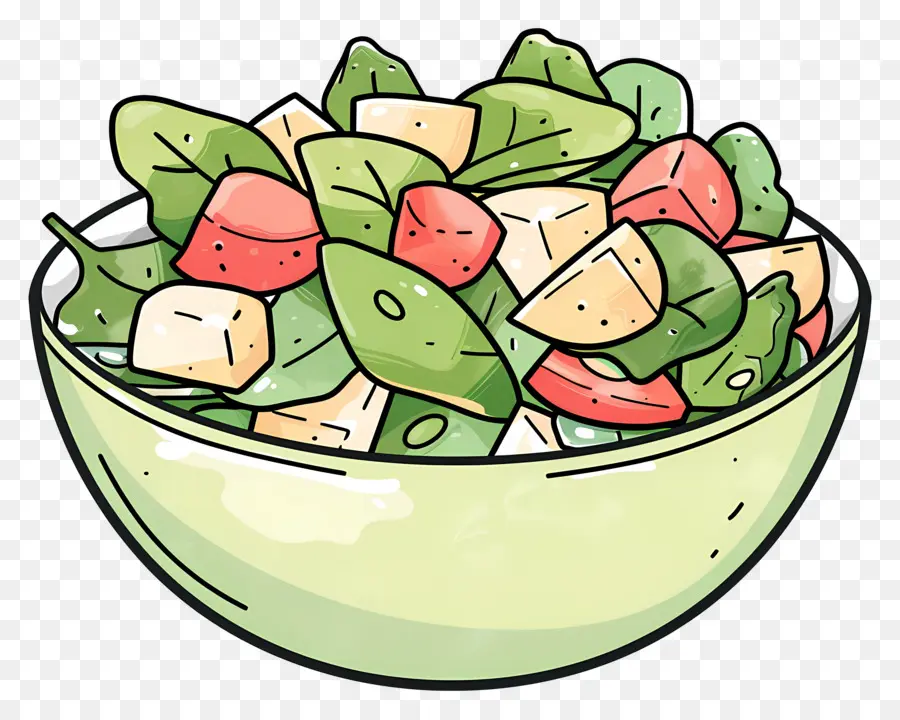 Salade Waldorf，Saladier PNG