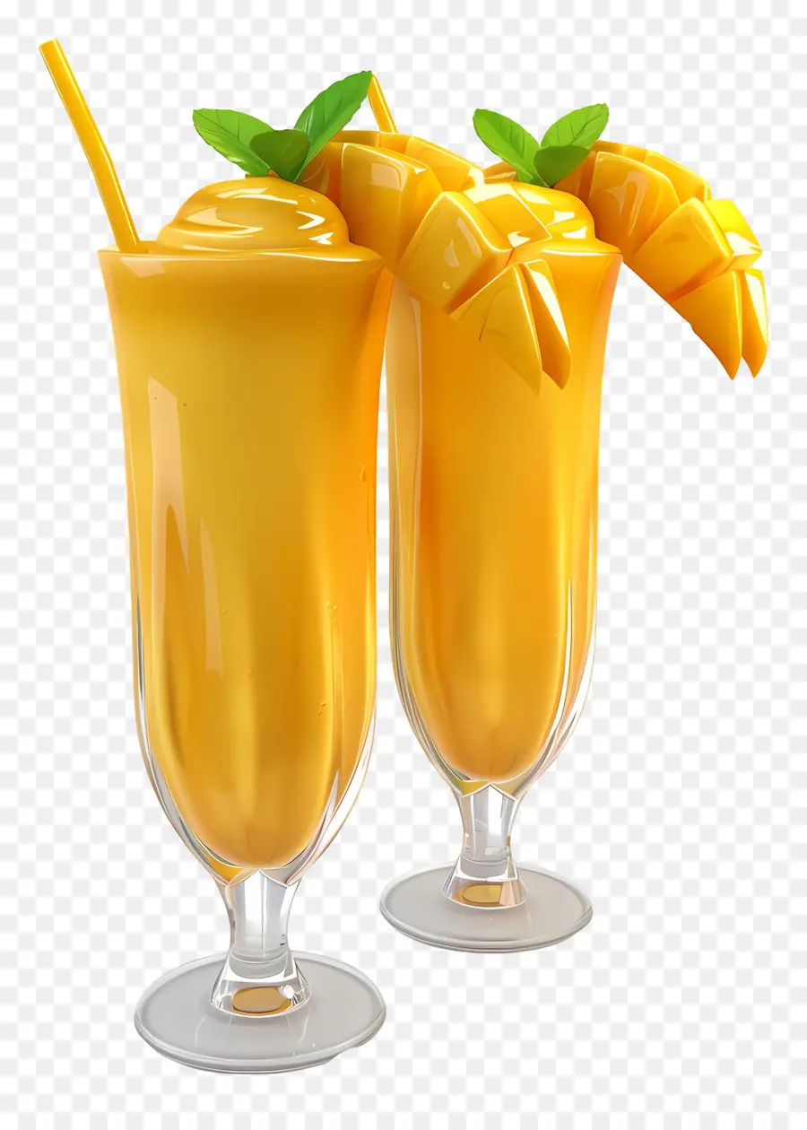 Smoothies à La Mangue，Mangue PNG