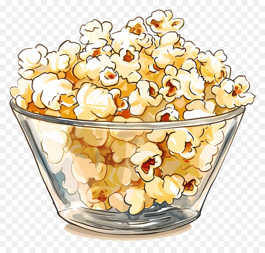 Bol De Pop Corn，Popcorn PNG