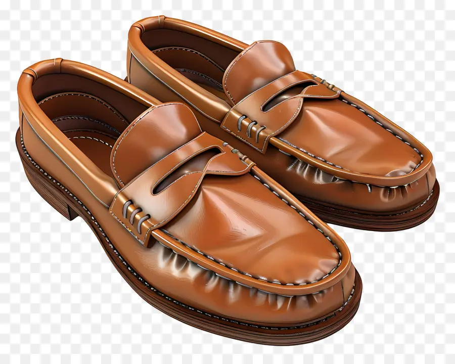 Flâneurs，Mocassins Marron PNG