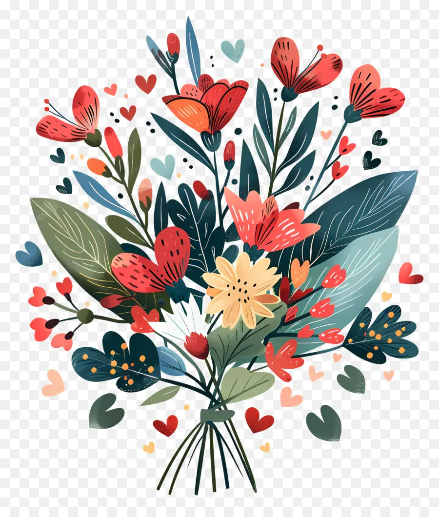 Bouquet De Fleurs，Fleurs PNG