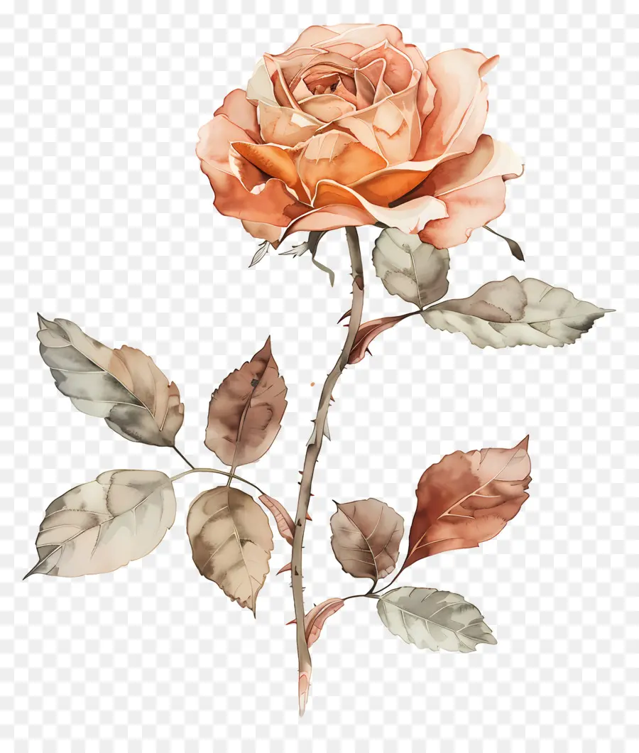 Fleur De Rose，Roses Oranges PNG