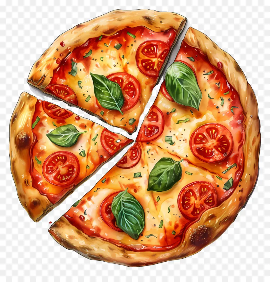 Pizza Marguerite，Pizza PNG