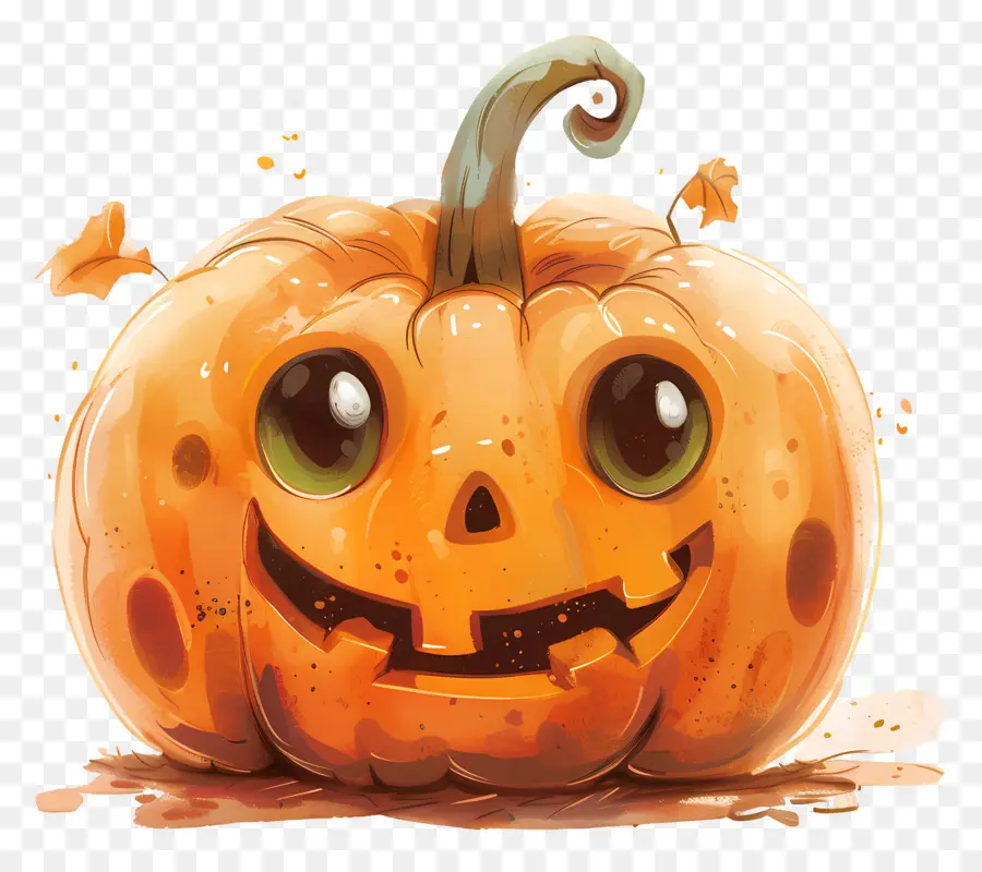 Jolie Citrouille D'halloween，Citrouille Souriante PNG