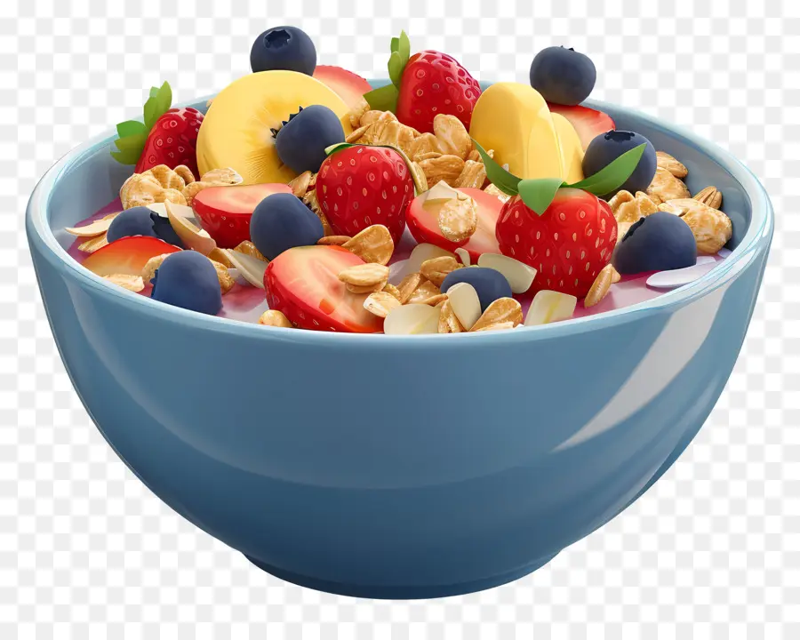 Bol De Petit Déjeuner，Bol De Fruits Et Granola PNG