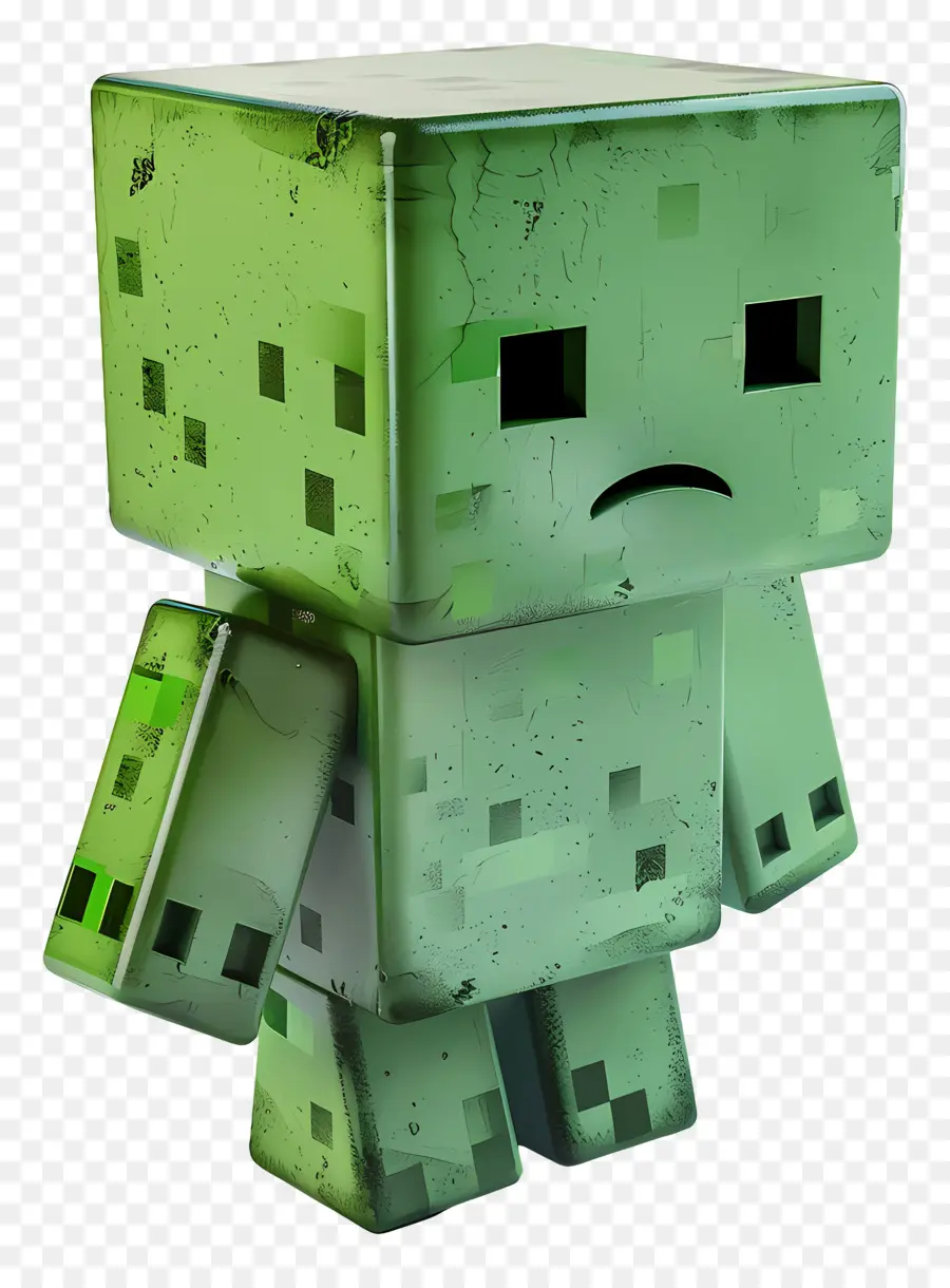 Minecraft Creeper，Caractère Vert PNG