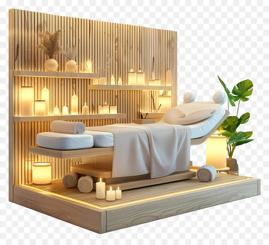 Cure Thermale，Lit De Massage PNG