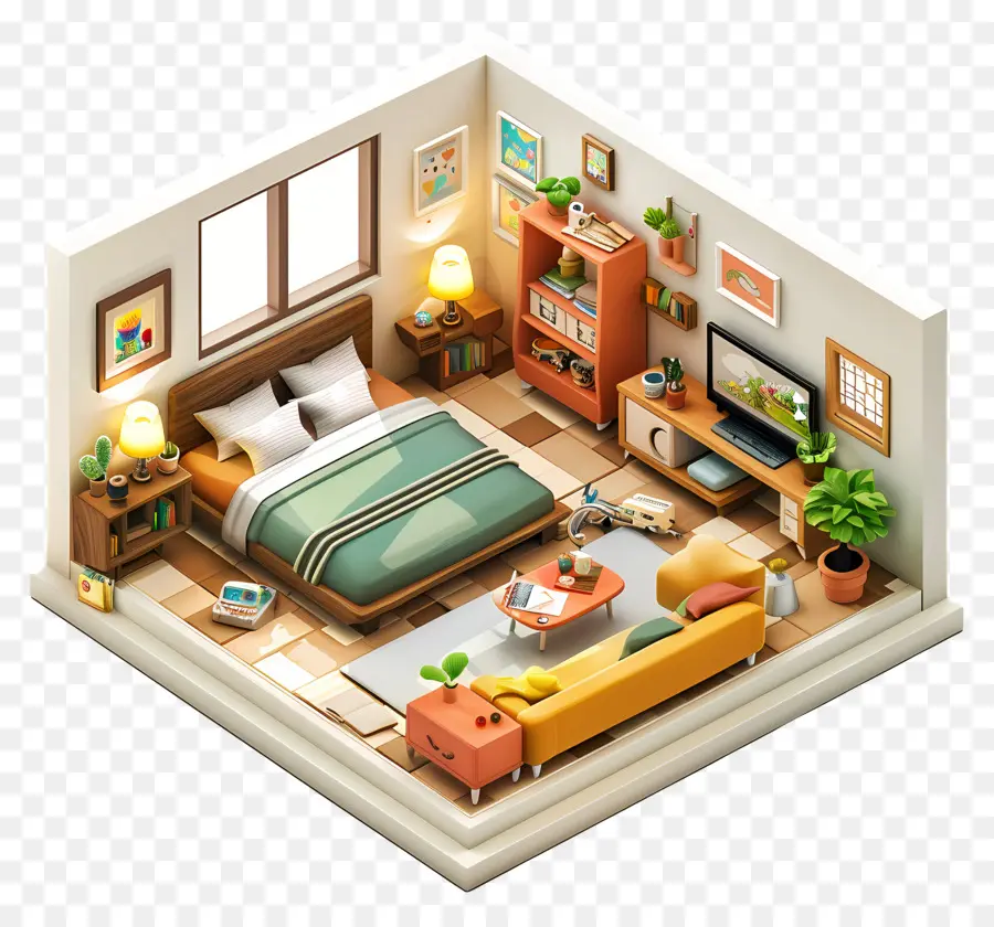 Chambre à Coucher，Meubles PNG