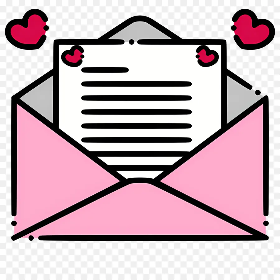 Lettre D'invitation，Lettre D'amour PNG