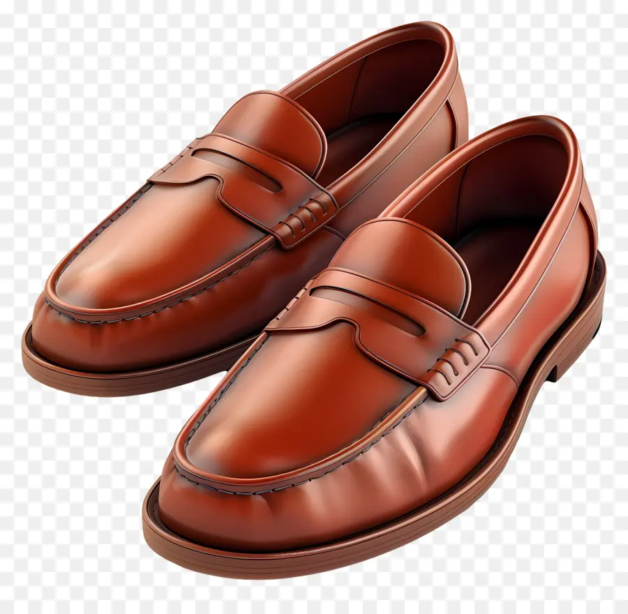 Flâneurs，Mocassins Marron PNG