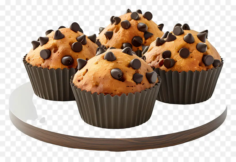 Muffins Aux Pépites De Chocolat，Muffins PNG