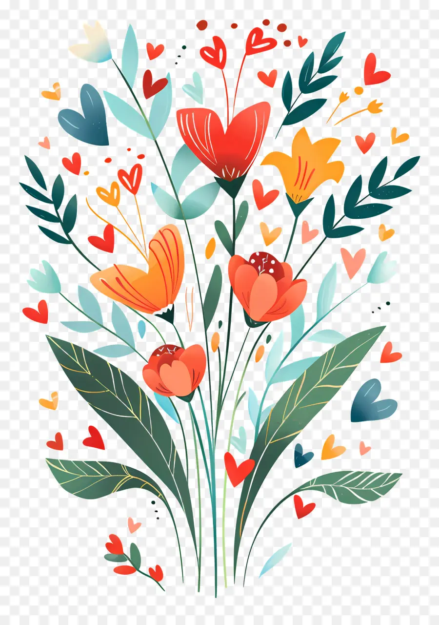 Bouquet De Fleurs，Fleurs PNG