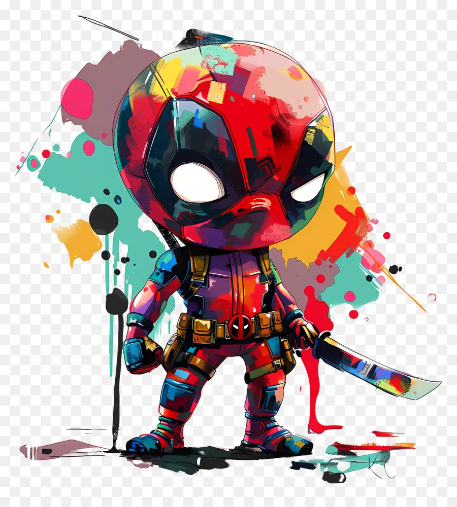 Dead Pool，Caractère Coloré PNG