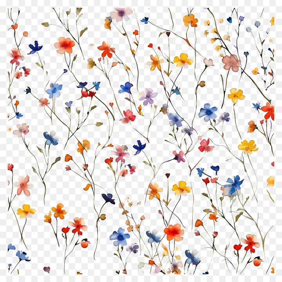 Petites Fleurs，Motif Floral PNG