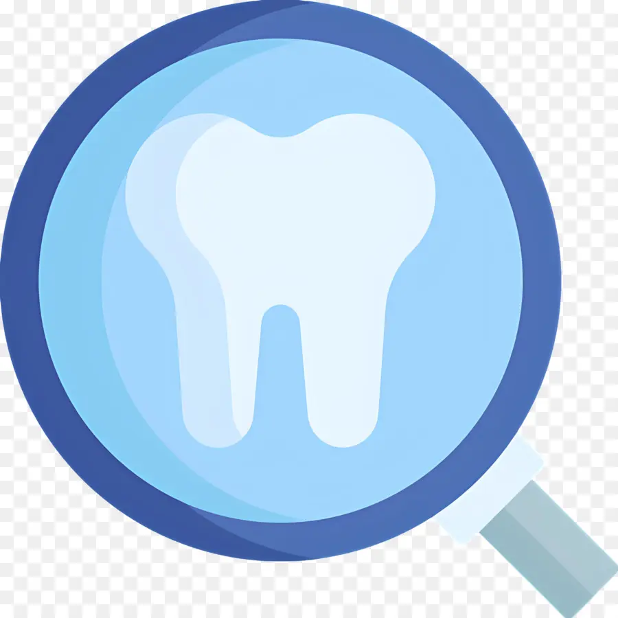 Vérification Des Dents，Dent Et Loupe PNG