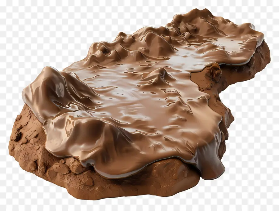 Paysage De Boue，Chocolat PNG