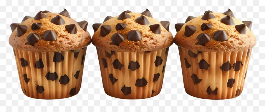 Muffins Aux Pépites De Chocolat，Muffins PNG